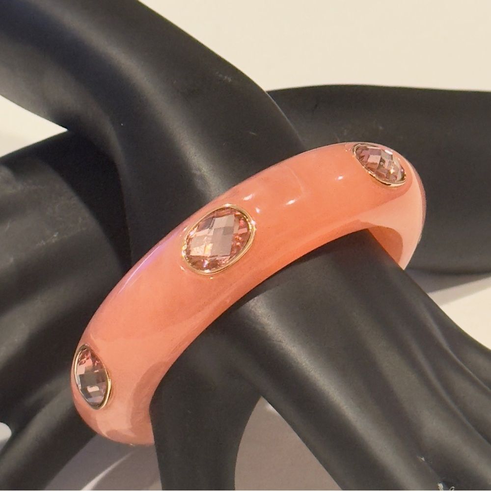 Thalia Sodi Pink Bangle Bracelet with Crystals